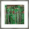 Green Engine Machine Framed Print