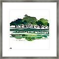 Green Lake Forest Framed Print