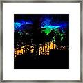 #greenlights #lights #space #outerspace Framed Print