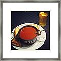 Grilled Cheese & Tomato Soup (and Beer) Framed Print