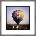 Ha-707 #hot #air #balloon #hungary Framed Print