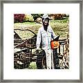 Halloween On The Farm Framed Print