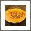 Halved Mellon With Seeds Framed Print