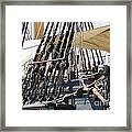 Halyards And Sheets Framed Print