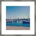 Harbour :) #bangor #harbour #boat Framed Print