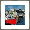 Harbour Mist In Peggy's Cove No 103 Framed Print