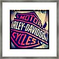 #harleydavidson #harley #hd #hog Framed Print