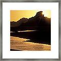 Harris Beach Sunset Framed Print