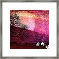 Harvest Moon Sheep Framed Print