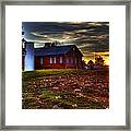 Harvest Sunset Framed Print