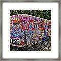 Haunted Graffiti Bus Ii Framed Print