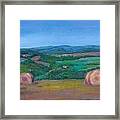 Hay Bales Framed Print