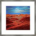 Hdr Photo Of Valley Of Fire In Nevada Framed Print