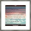 Heavenly Father Prayer Framed Print