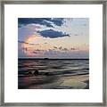 High Contrast Sunset From Last Night Framed Print