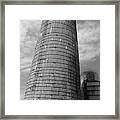 High In The Sky Silo Framed Print