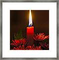 Holiday Candle Framed Print