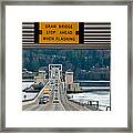 Hood Canal Bridge Framed Print