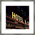 Hotel And Casino In Las Vegas Framed Print