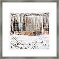 Icicles Framed Print