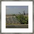 In The Wind Marine Drive Mumbai Framed Print