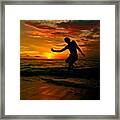 #indonesia #beach #sunset #lombok Framed Print