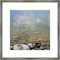 Into The Lake Framed Print