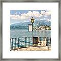 Island San Giulio On Lake Orta Framed Print