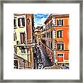 Italian Street Scene Framed Print
