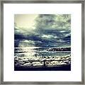 Italy Naples2010 #italy #storm #sea Framed Print