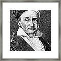 Johann Carl Friedrich Gauss, German Framed Print
