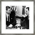 John F. Kennedy, Soviet Foreign Framed Print