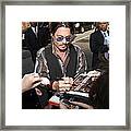 Johnny Depp At Talk Show Appearance Framed Print