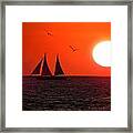 Key West Sunset Framed Print