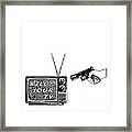 Kill Your Tv Framed Print