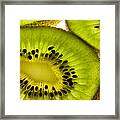 Kiwi Fruit Macro 5 Framed Print
