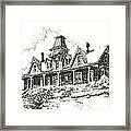 Knippenberg Mansion Glendale Ghost Town Montana Framed Print