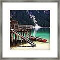 Lago Di Braies Framed Print