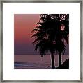 Laguna Beach At Dusk Framed Print
