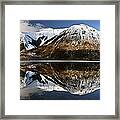 Lake Pearson In Winter In  Castle Hill Framed Print