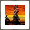 Lake Tahoe Sunset Framed Print