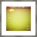 Lamp And Clouds In A Swimming Pool Framed Print