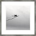 Landing Approach In Bad Weather Framed Print