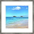 Lanikai Beach Oahu Hawaii Framed Print