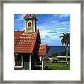 Little Green Church In Hawaii Framed Print