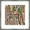 Looking Down The Steps Framed Print