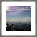 Looking North Into Tasmania From Mt Framed Print