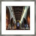 Loughborough Church Ceiling And Nave Framed Print