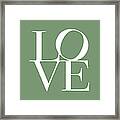 Love In Green Framed Print