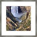 Lower Yellowstone Falls Framed Print